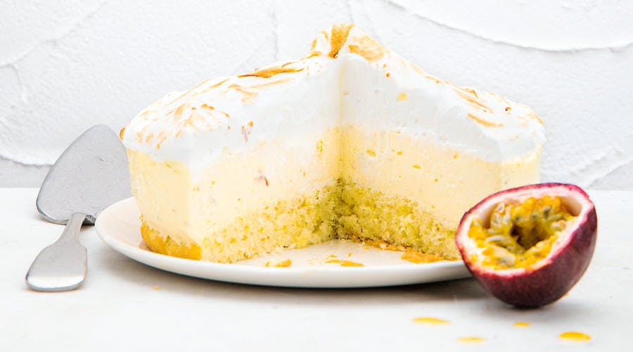 Gâteau nuage passion-citron vert 