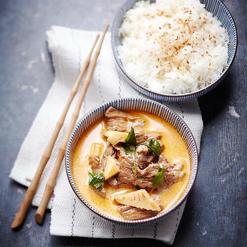 Boeuf au curry : recette thaï 