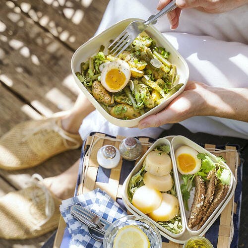 Salade haricots verts et pommes de terre : recette pique-nique 