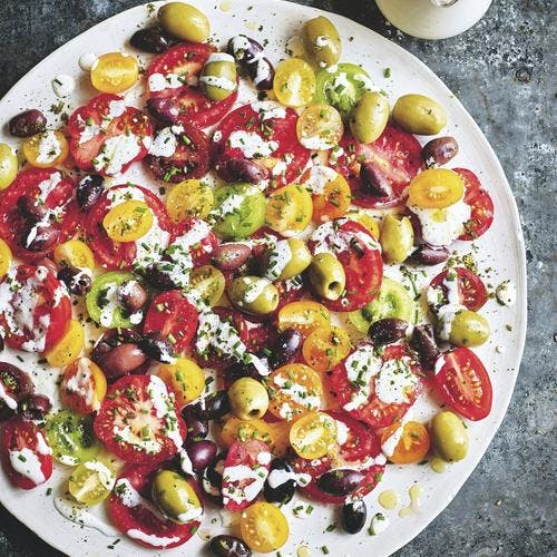 Salade tomates-olives 