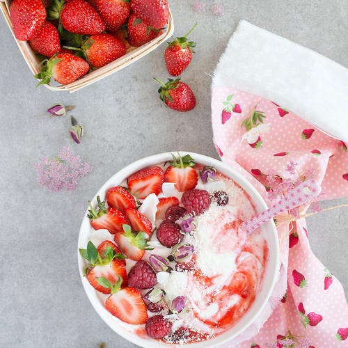 Smoothie bowl fraise-yaourt 