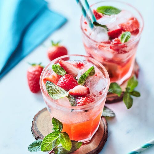 Mojito fraise sans alcool 