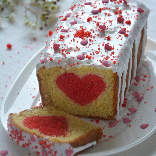 Cake pour la Saint-Valentin 
