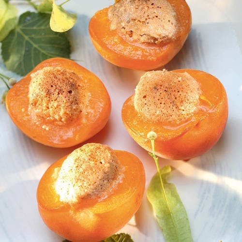 Abricots rôtis et amandes 