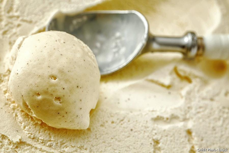 Crème glacée à la vanille 