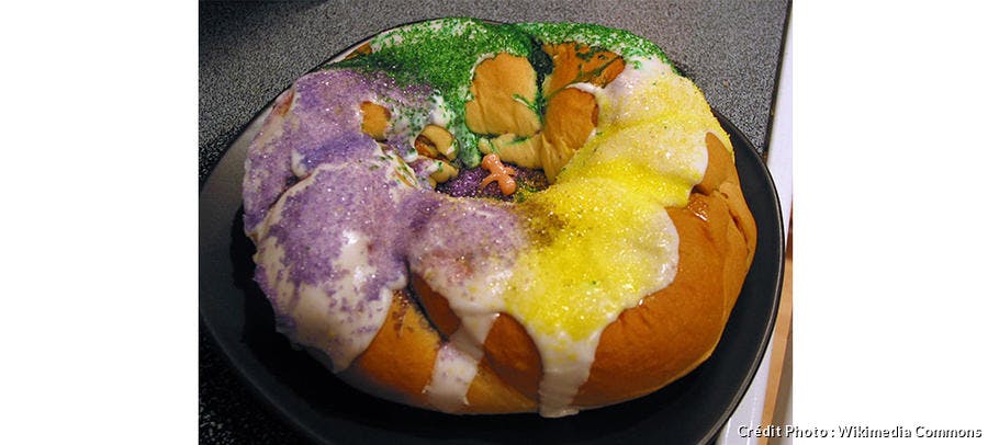 Le King Cake, une recette de Mardi gras venue de la Nouvelle-Orléans 
