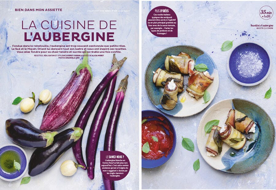 Extrait du magazine 108 : cuisiner l'aubergine 