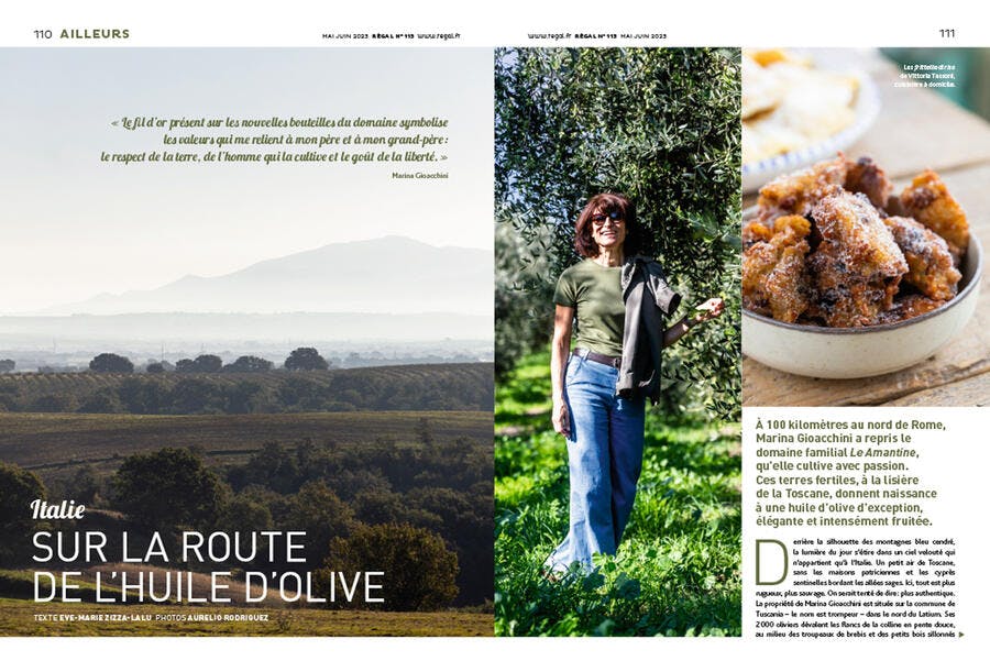 Extrait du n°113 : reportage en Italie sur l'huile d'olive 