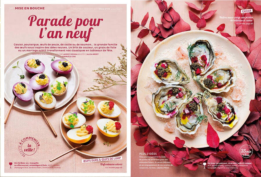 Extrait du magazine n°116 : recettes de fêtes aux oeufs 