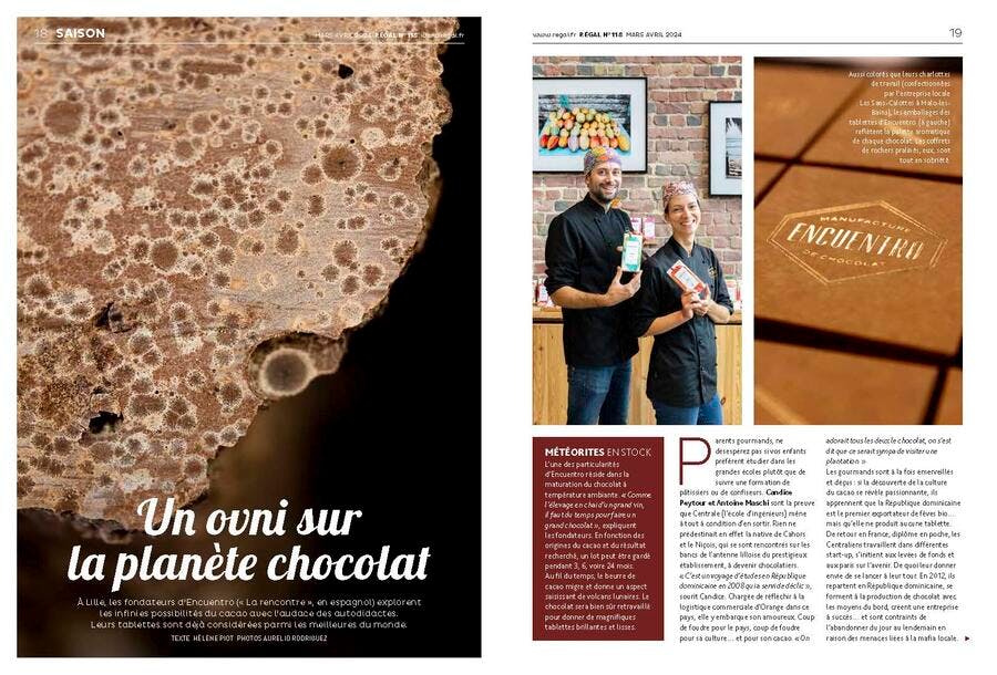 Extrait du n°118 (mars-avril) : actualités dans le monde du chocolat 
