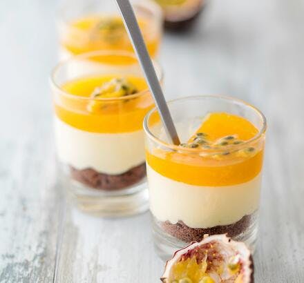 Crème dessert passion mangue 