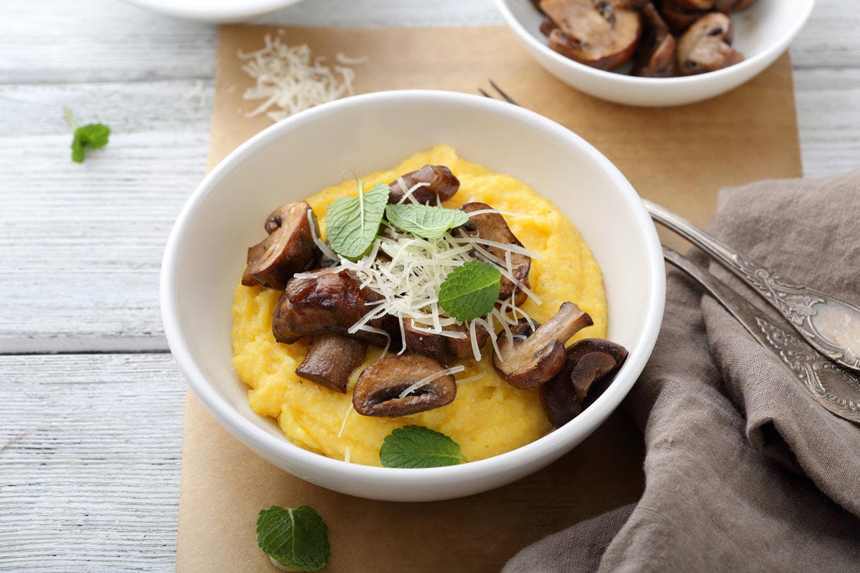 Idées de recettes avec de la polenta. 