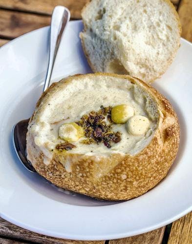 Pacific clam chowder