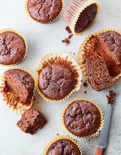 Muffins choco courgettes