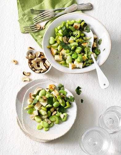Salade de fèves : recette healthy (4 étapes)
