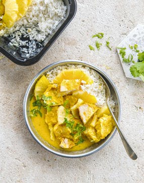 Curry de poulet à l'ananas