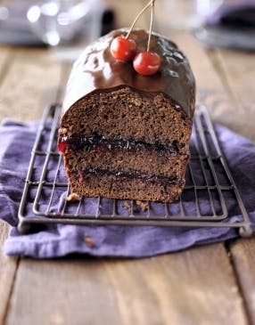 Cake chocolat et griottes