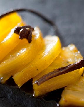 Ananas rôti au beurre de vanille