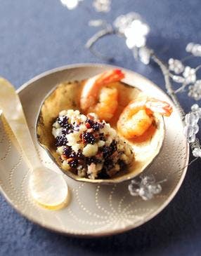 Caviar de chou-fleur aux oeufs de poisson
