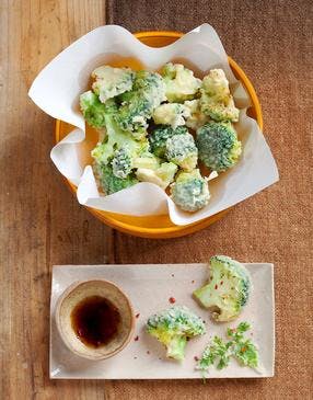 Brocolis en tempura