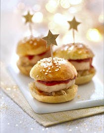 Mini burger au foie gras : recette festive
