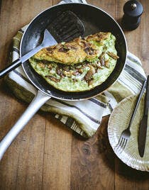 Omelette soufflée : recette aux pleurotes