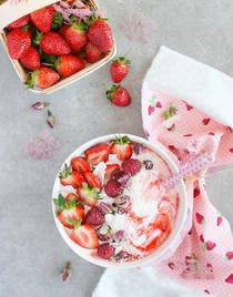 Smoothie bowl fraise-yaourt