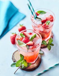 Mojito fraise sans alcool