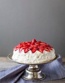 Gâteau crémeux à la fraise
