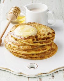 Sauce butterscoth sur pancakes