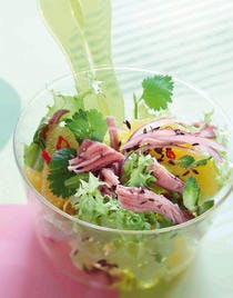 Frisée et palette en salade orientale
