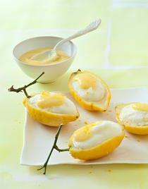 Citrons givrés au lemon curd