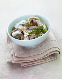 Salade d'anchois au thym citron