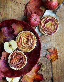 Tartelettes aux pommes façon bouton de rose
