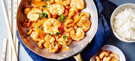 Crevettes sautées : recette chinoise 