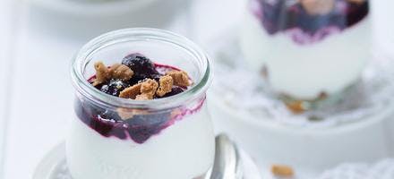 Trifle yaourt, cerises et spéculoos