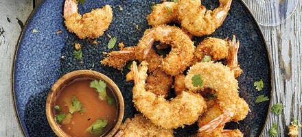 Crevettes frites : cuisine japonaise 