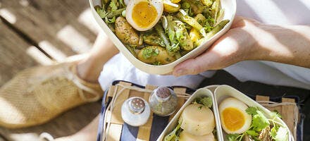 Salade haricots verts et pommes de terre : recette pique-nique 