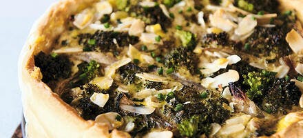 Quiche aux brocolis : recette végétarienne 