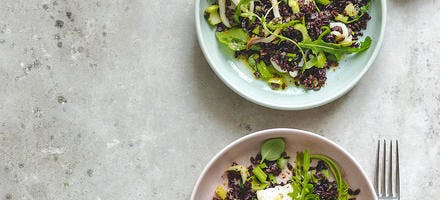 Salade de riz noir aux seiches