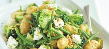 salade de brocoli aux haricots verts