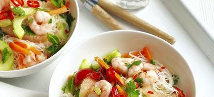 Salade Thaï aux crevettes