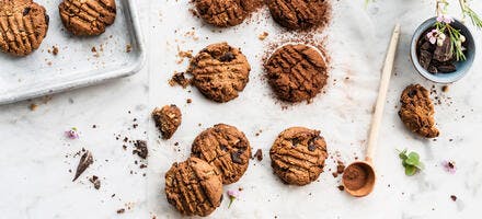 Cookies au chocolat, beurre de cacahuète et avoine