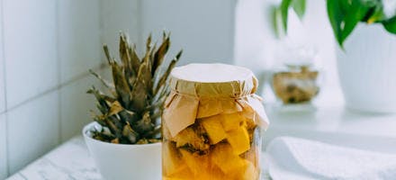 Tepache : boisson fermentée (kombucha) à l'ananas