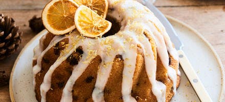 Cake « façon kouglof » aux citrons et raisins