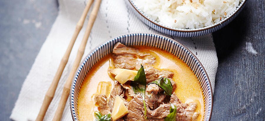 Boeuf au curry : recette thaï