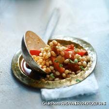 Tajine de haricots coco à la tomate