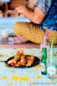 Brochettes de porc à l'ananas