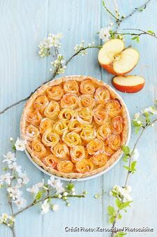 Tarte aux fleurs de pommes