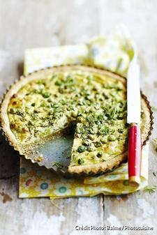 Tarte aux petits pois